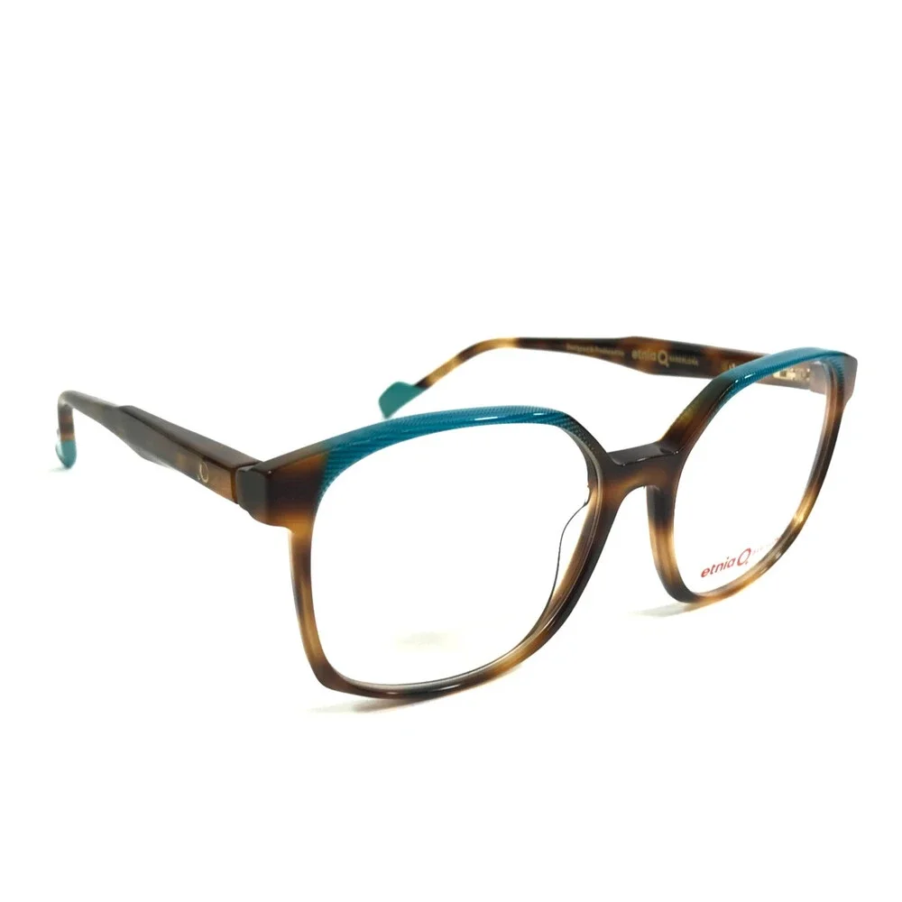 Etnia Barcelona Eyeglasses Frame VREELAND HVTQ Havana Turquoise Square 53-16-138